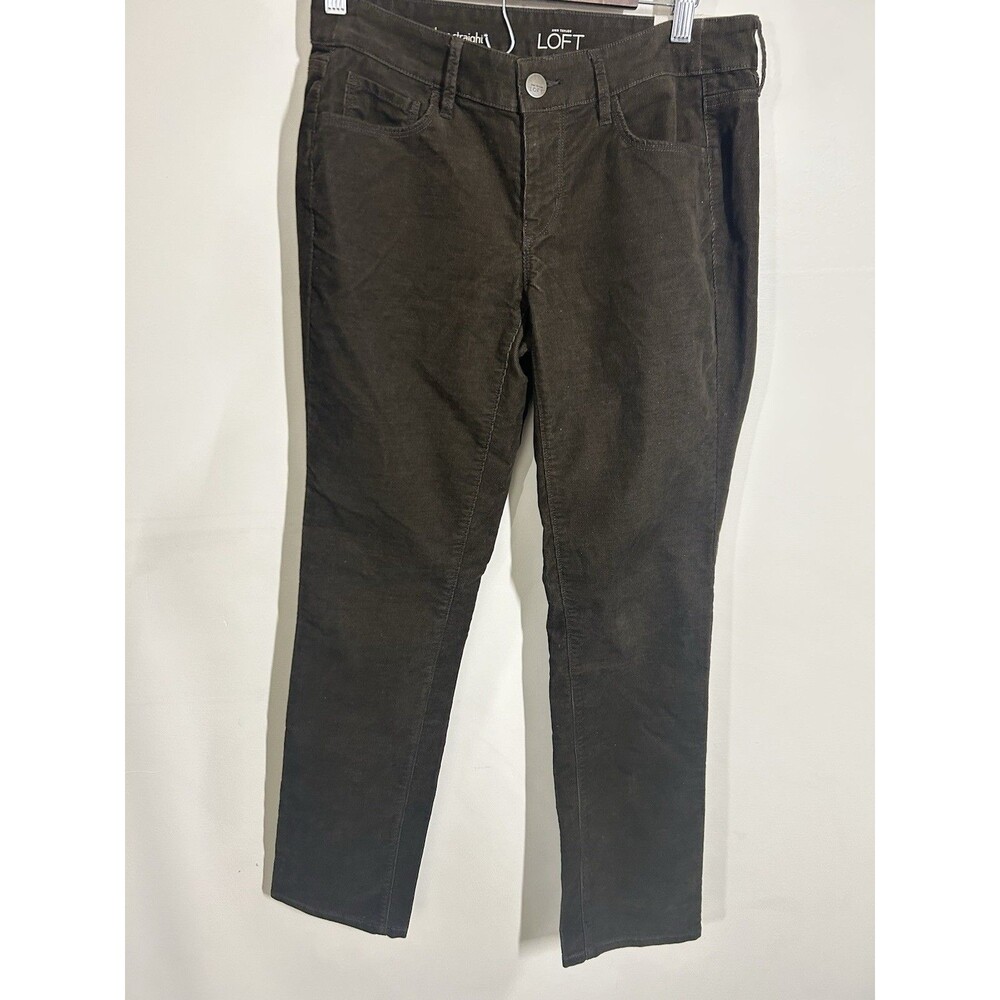 Ann Taylor Loft Women's Courduroy Pants Size 24/7 Brown Slim Fit NEW 337